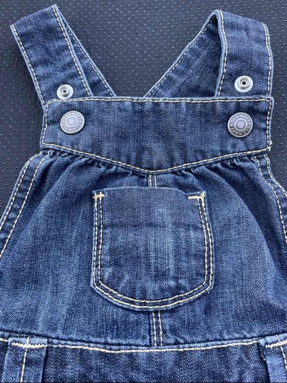 Old Navy Blue Denim Kids Overall Skirt